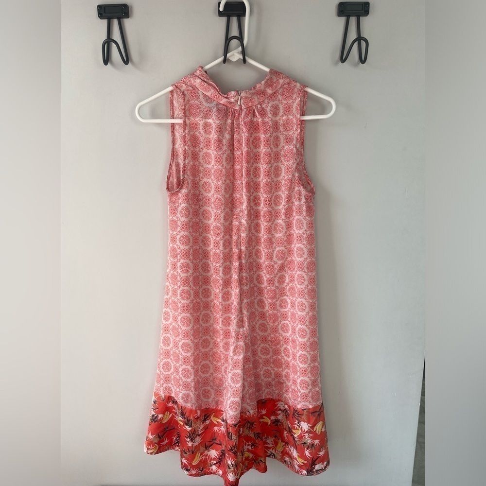 Peter Som, women’s Small, pink and white patterned sleeveless dress, EUC - Picture 7 of 7